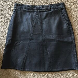 Zara Faux Leather Mini Skirt